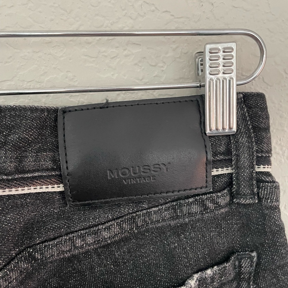 Moussy Vintage Checotah Distressed Skinny Jeans in Black Size 26 - Picture 3 of 13